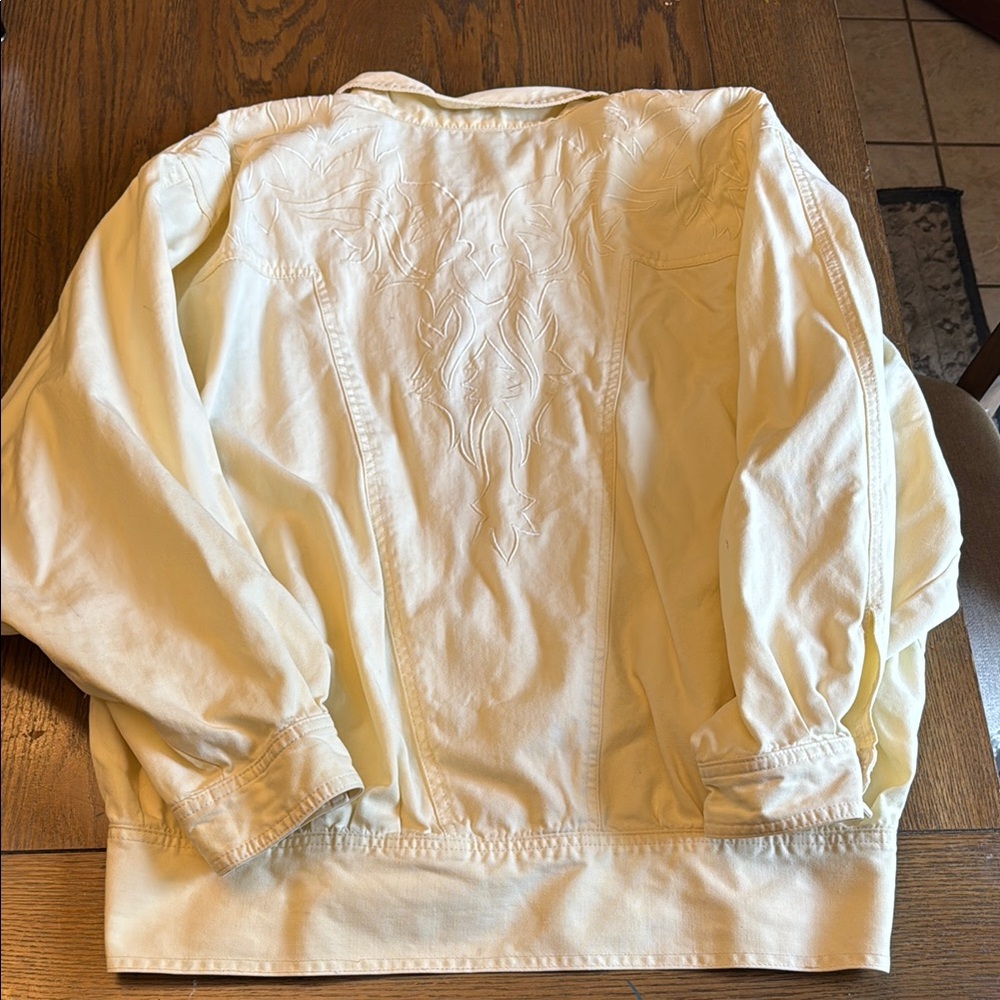 Vintage ESPRIT Cream Embroidered Jacket
